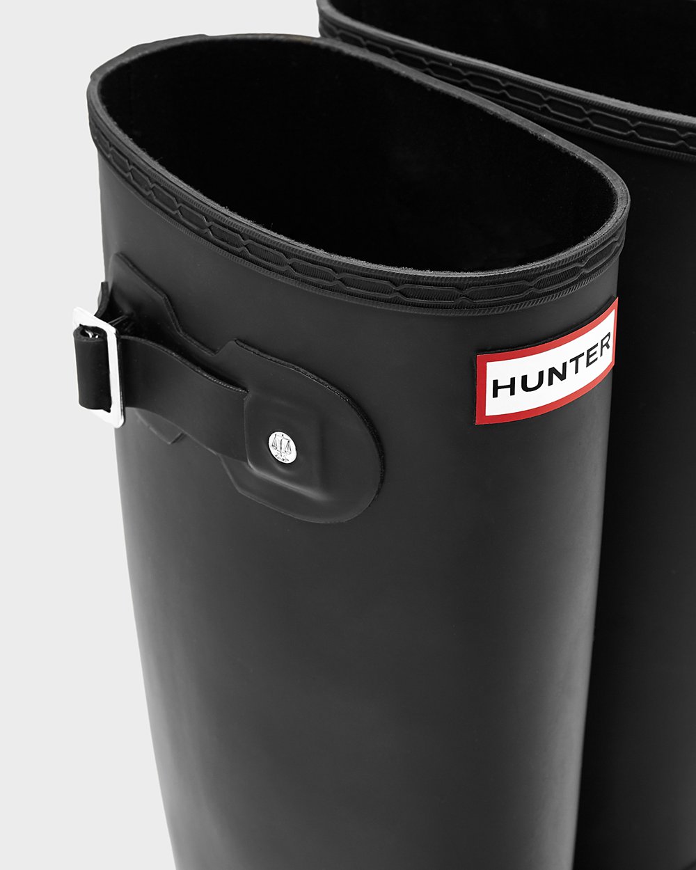 Women Hunter Original Tall Leg | Wide Fit Rain Boots Black | NZ-15846-PRQJ